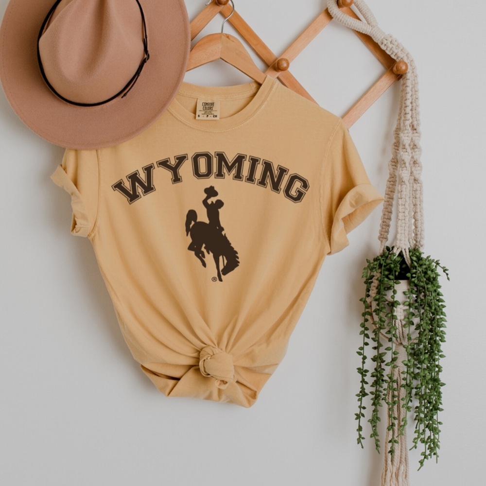 Wyoming Mustard Comfort Colors T Shirt M